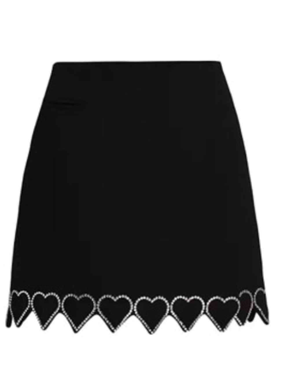 MACH & MACH Heart-Shaped Crystal-Trim Mini Skirt 6